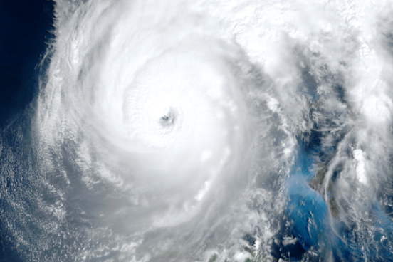 Satellite View of Hurricane